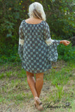 Curvy| Whitney Tunic/Dress - Navy/Mint