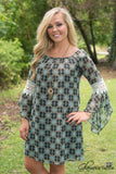 Whitney Tunic/Dress - Navy/Mint