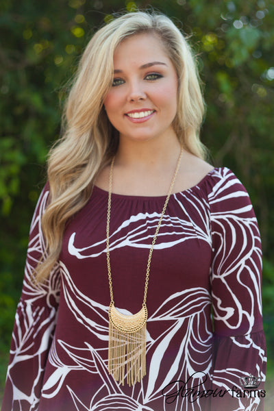 Zen Moonshine Necklace - Matte Gold