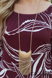 Zen Moonshine Necklace - Matte Gold