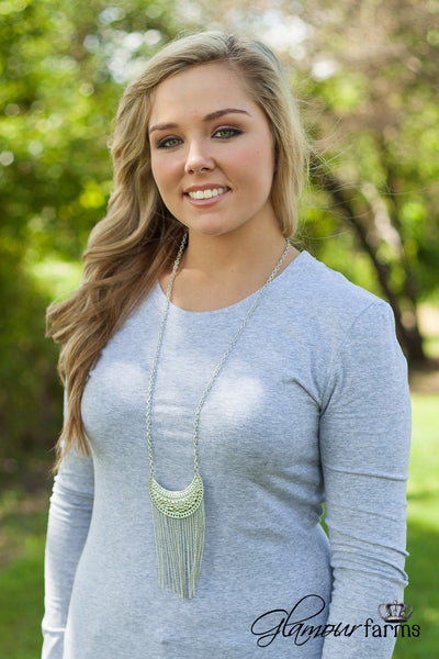Zen Moonshine Necklace - Matte Silver